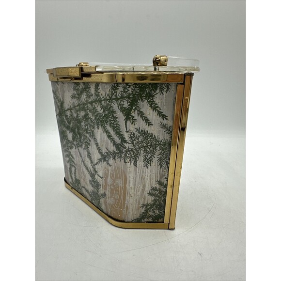 Vintage MCM Majestic Lucite Purse Handbag Pressed Pine Tree Branches - Picture 3 of 16